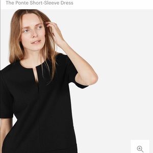 Everlane: the ponte short-sleeve dress